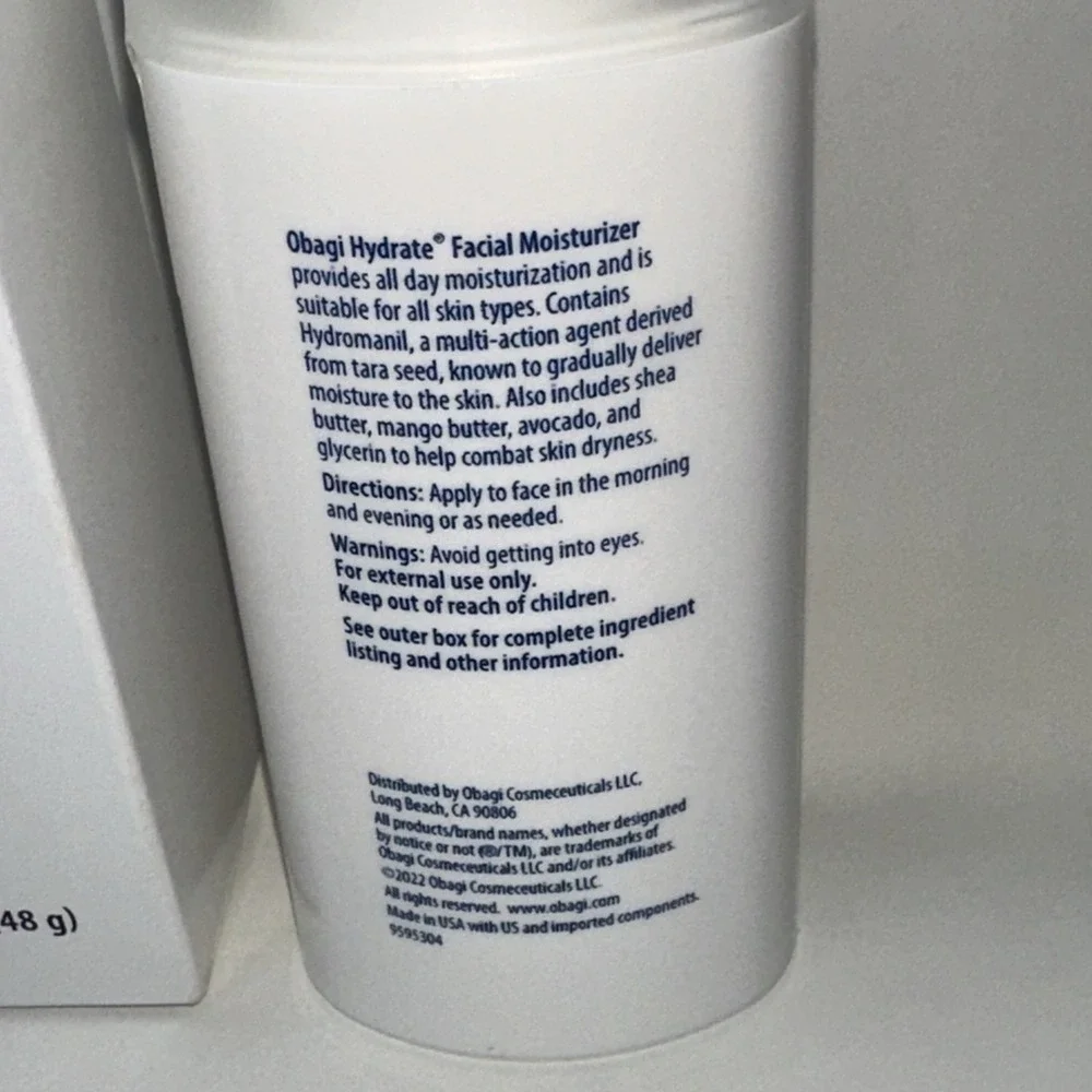 Obagi Medical Hydrate Facial Moisturizer 1.7oz NIB Shea Mango Butter‎ Avacado